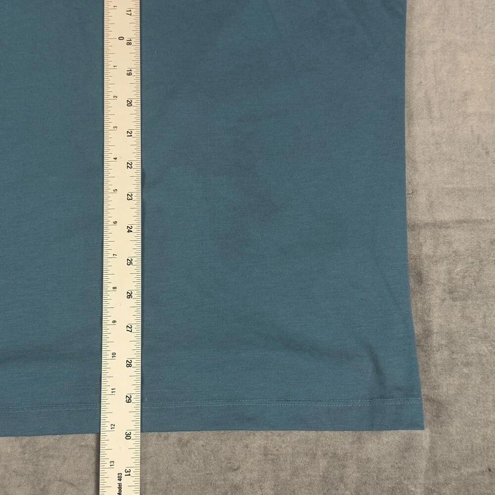 adidas Training x Peloton T-Shirt Mens L Blue Sportswear Athleisure Relaxed Logo